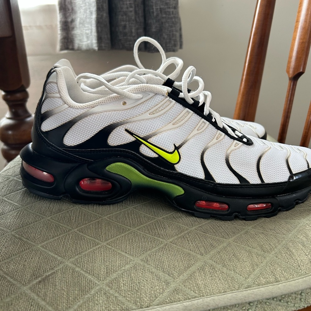 Nike Air Max Plus White and Black Sneakers